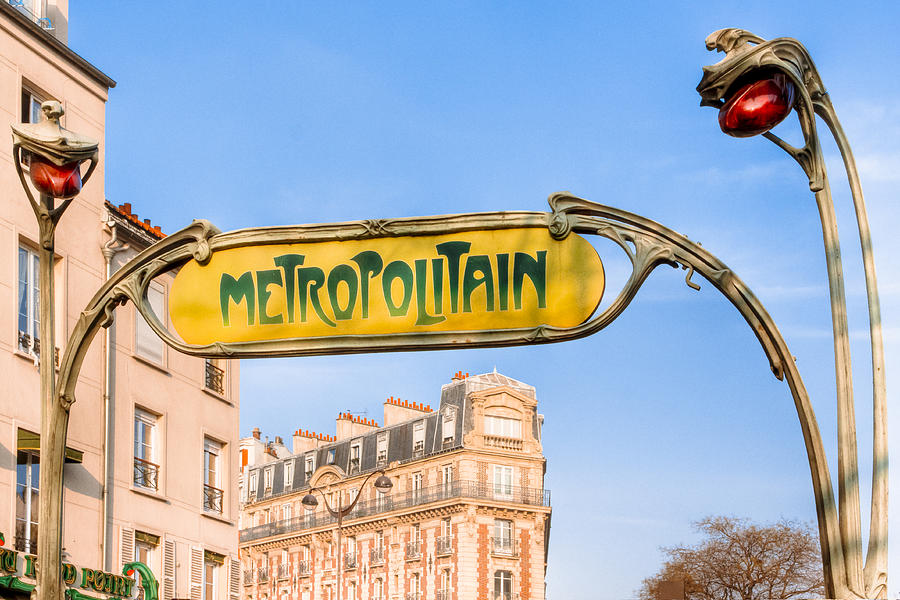 The Paris Metro - Classic Art Nouveau Photograph by Mark Tisdale