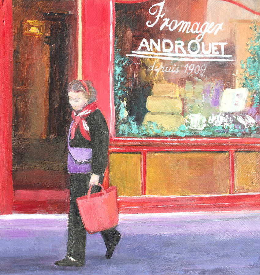 The Parisian shopper Painting by Jan Matson