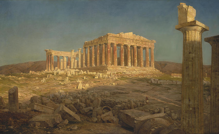 Frederic Edwin Church Painting - The Parthenon by Frederic Edwin Church
