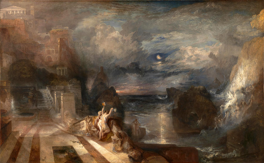 The Parting of Hero and Leander Painting by Joseph Mallord William Turner