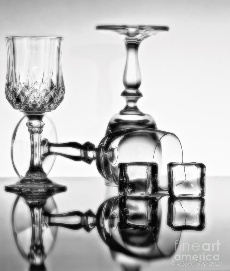 Cocktail Glasses Photograph - The Partys Over by Linda Blair