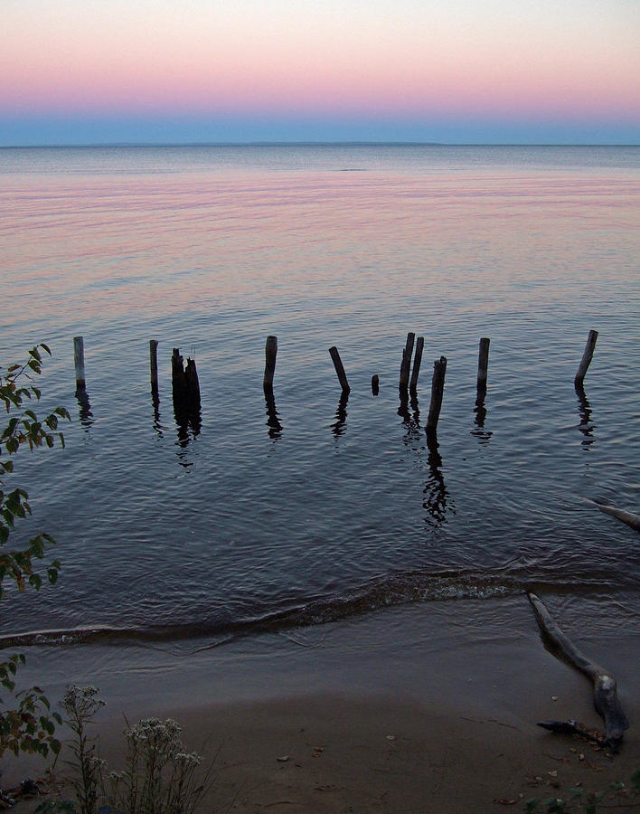 The Pastel Palette of Whitefish Bay Photograph by Kris Rasmusson