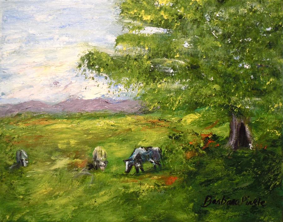 Mountain Painting - The Pasture by Barbara Pirkle