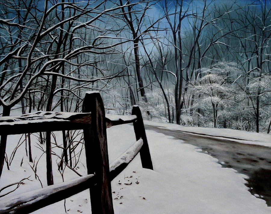 Winter Painting - The Path Ahead by Daniel Carvalho