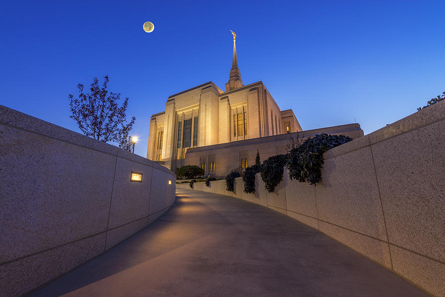 The Path to Ogden Temple Photograph by Dustin LeFevre