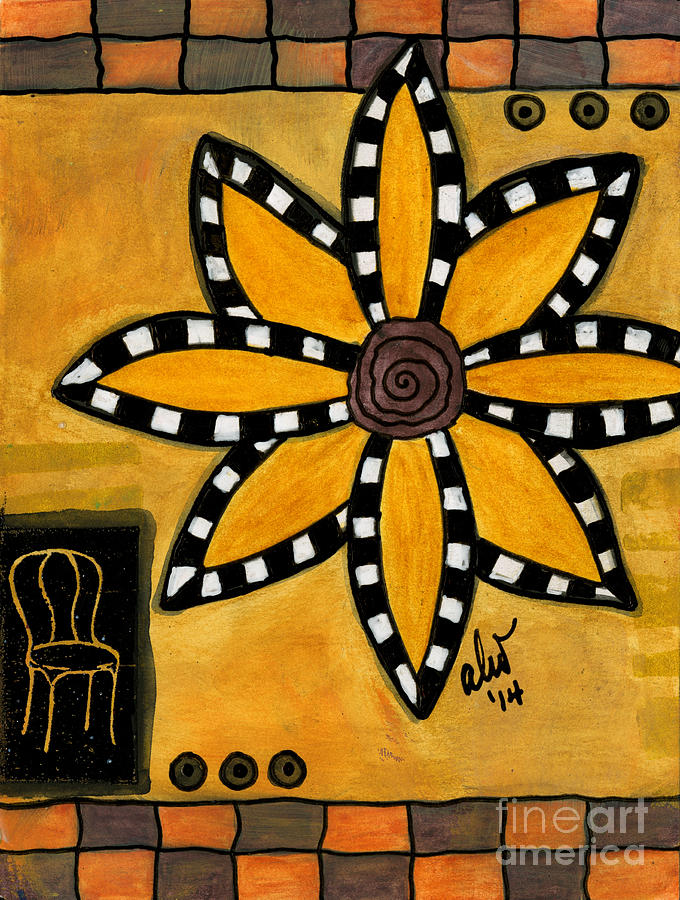 The Patio Chair Painting by Angela L Walker