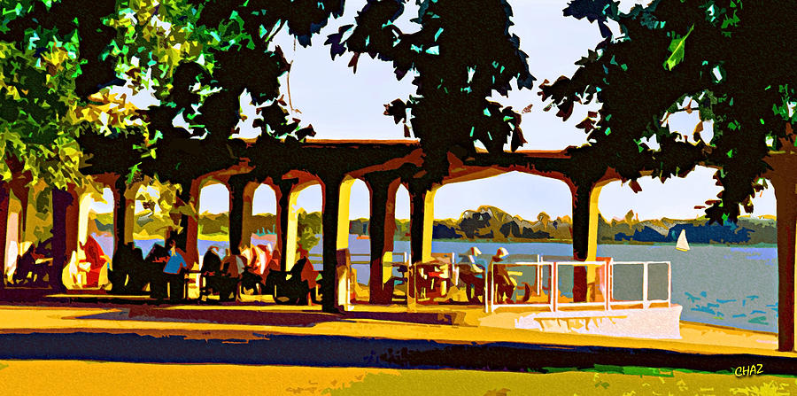 The Pavilion Painting by CHAZ Daugherty