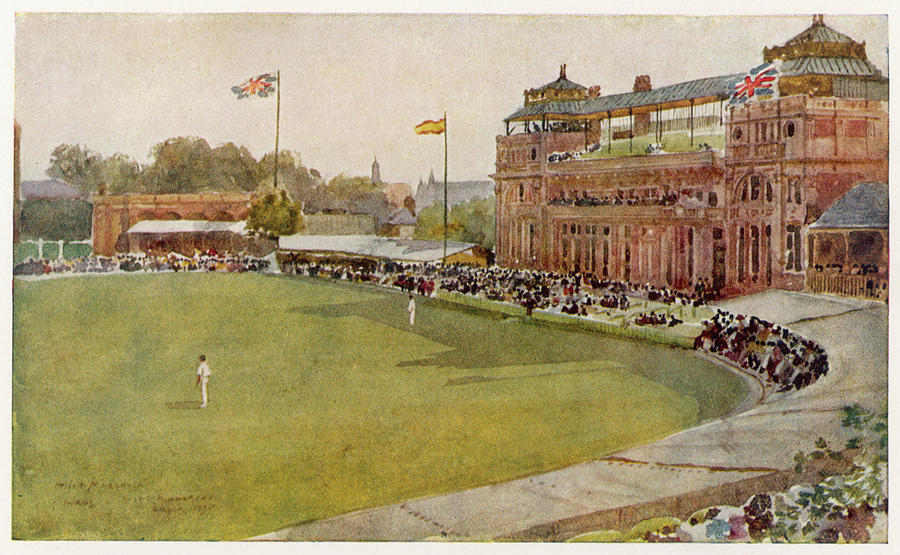 Lords Cricket Ground - Illustration by Jonathan Chapman Illustration by  Jonathan Chapman