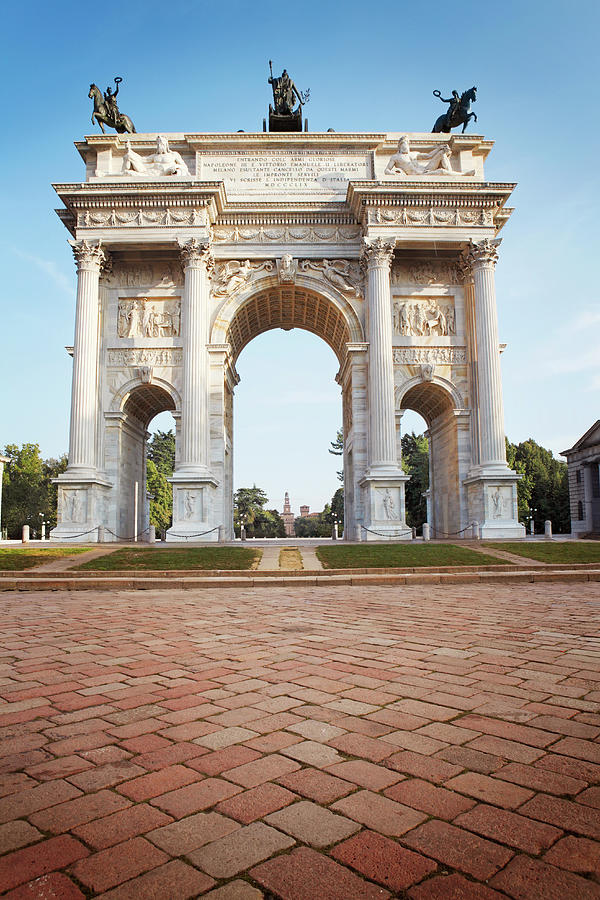 The Peace Arch In Milan Photograph by Narvikk