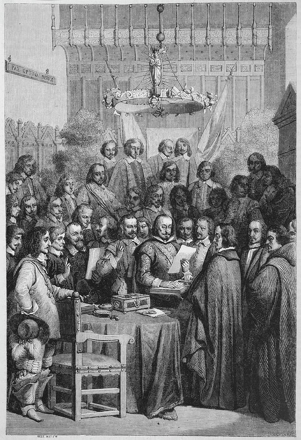 The Peace Treaty Of Westphalia Drawing by Mary Evans Picture Library