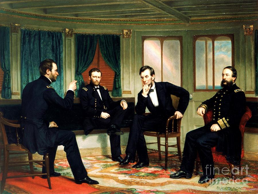 General Ulysses Grant Painting - The peacemakers by Reproduction