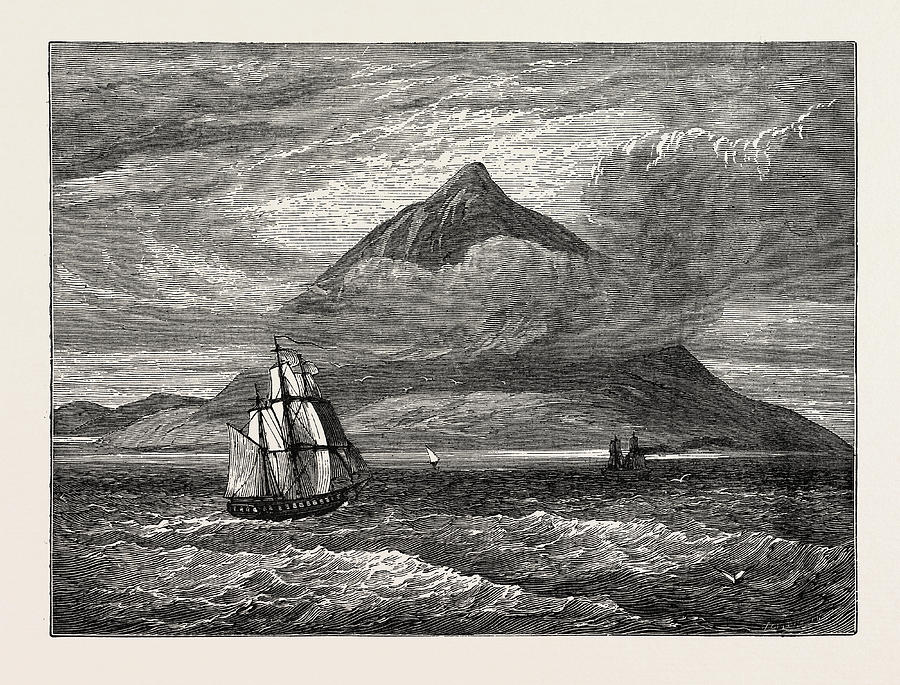 Vintage Drawing - The Peak Of Teneriffe by Litz Collection