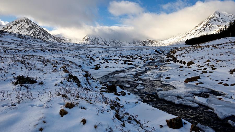 The peaks of Rannoch Moor Photograph by Stephen Taylor
