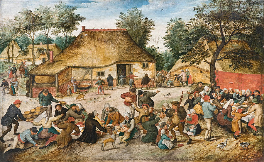 The Peasant Wedding Painting by Pieter Brueghel the Younger