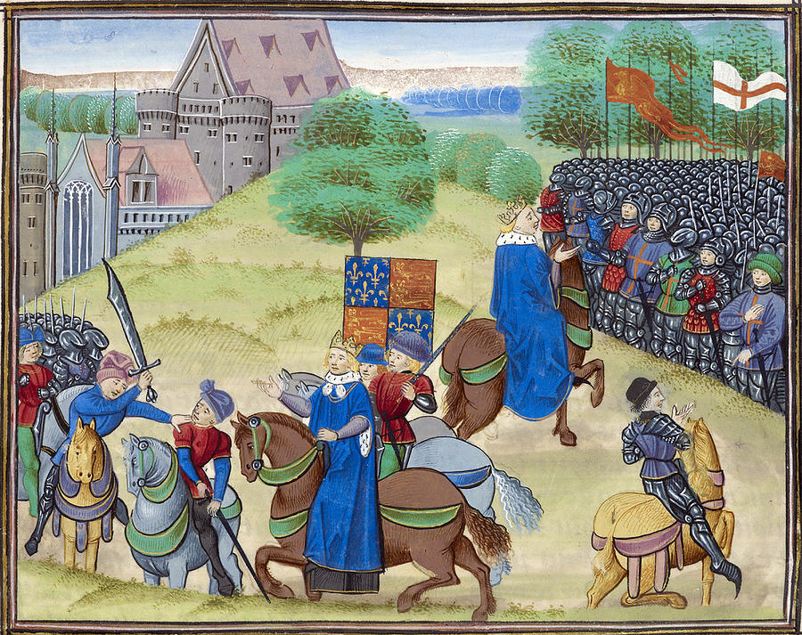 History Photograph - The Peasants Revolt, 1381 by British Library