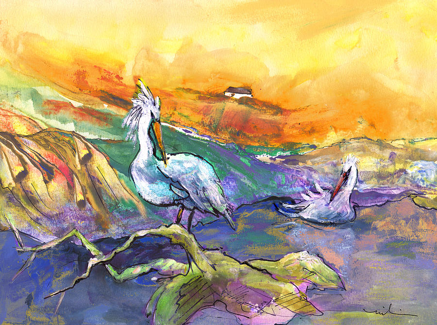 The Pelican Affair Painting by Miki De Goodaboom