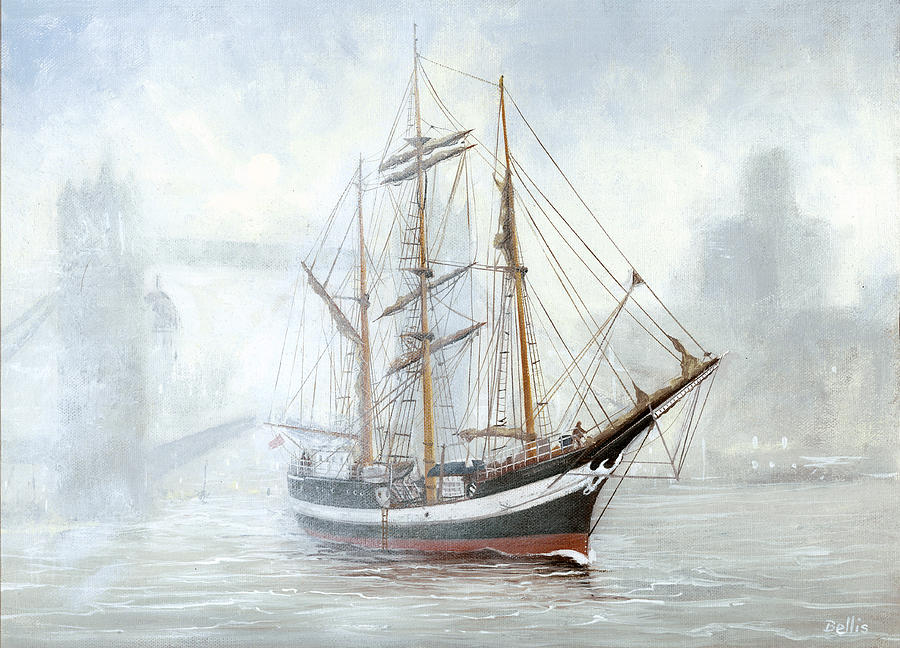 Flag Painting - The Pelican of London by Eric Bellis