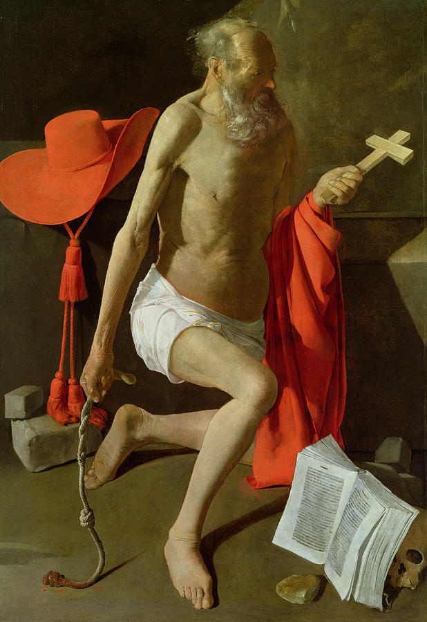 Georges De La Tour Painting - The Penitent St Jerome  by Georges de la Tour
