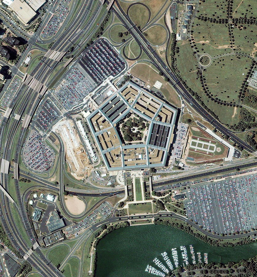 The Pentagon Photograph by Geoeye/science Photo Library
