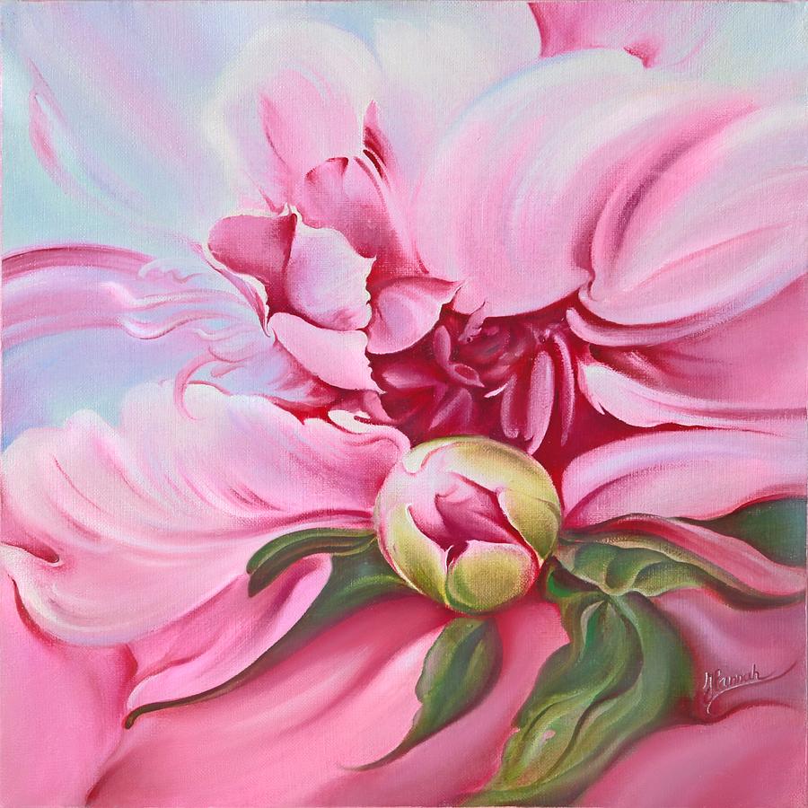 The Peony Painting by Anna Ewa Miarczynska - Fine Art America