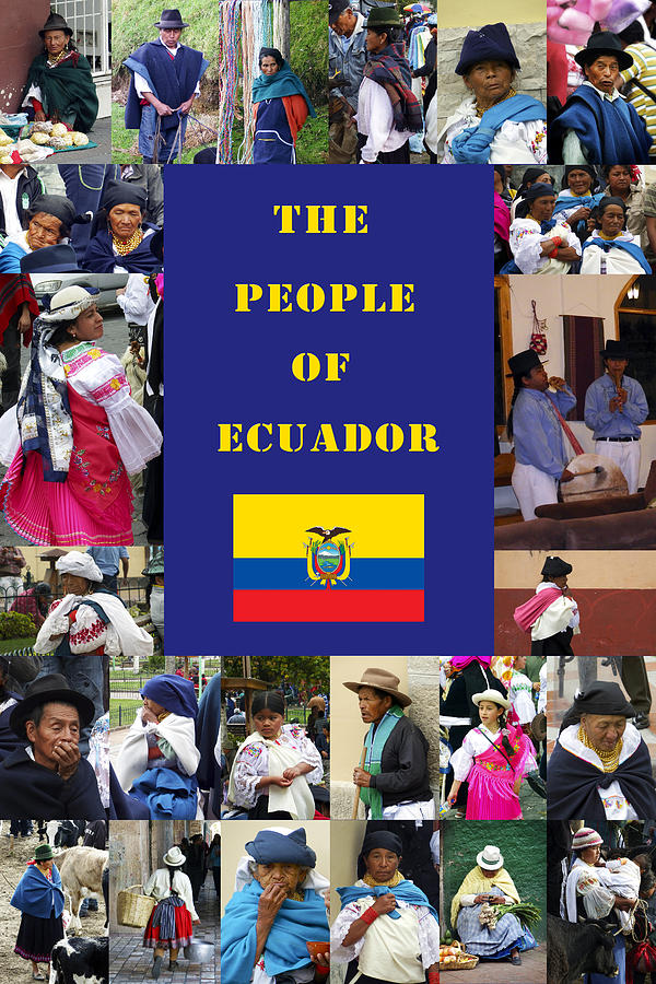 The People Of Ecuador Collage Photograph by Kurt Van Wagner