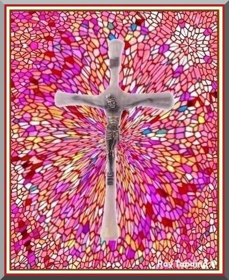 Cross Mixed Media - The Perfect Sacrifice by Ray Tapajna Cross Mixed Media - The Perfect Sacrifice by Ray Tapajna