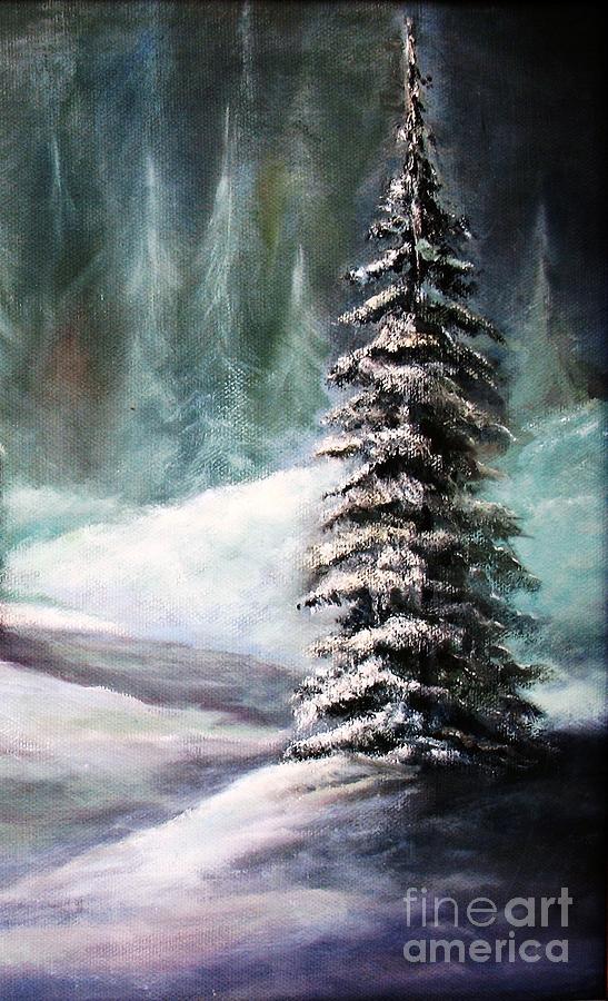 The Perfect Tree Painting by Hazel Holland