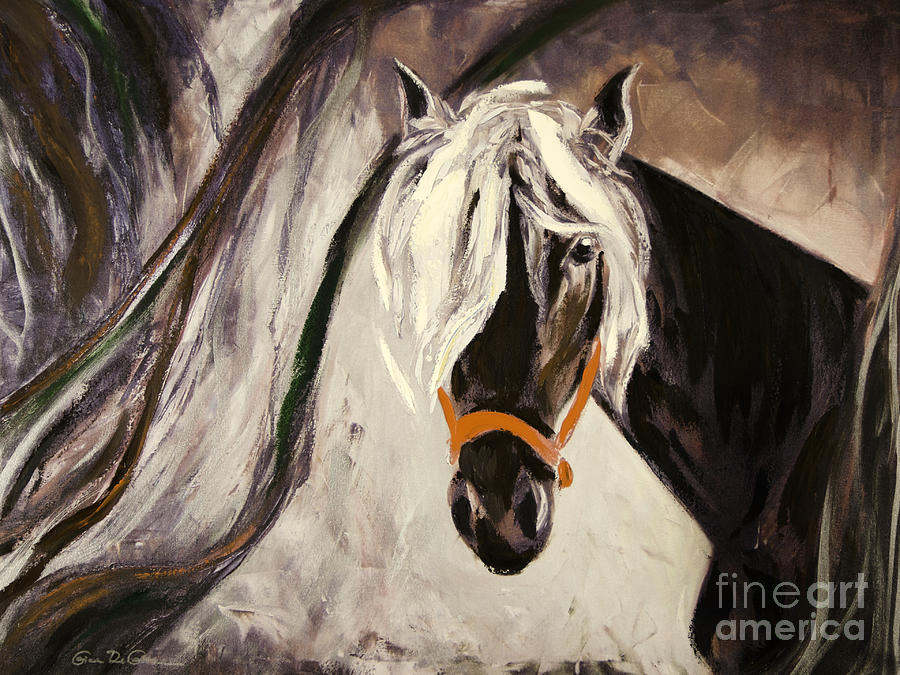 Horse Painting - The Performer by Gina De Gorna