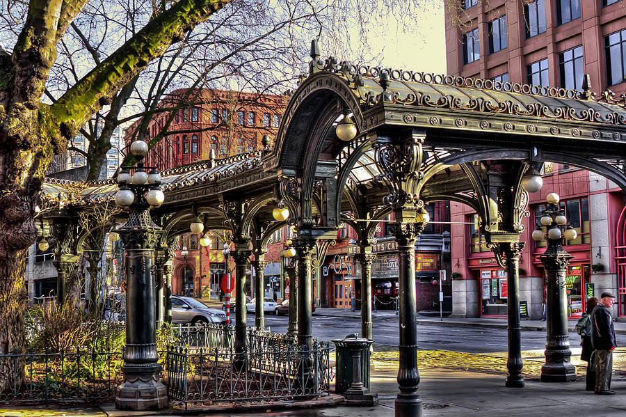 The Pergola In Pioneer Square - Seattle Washington Photograph