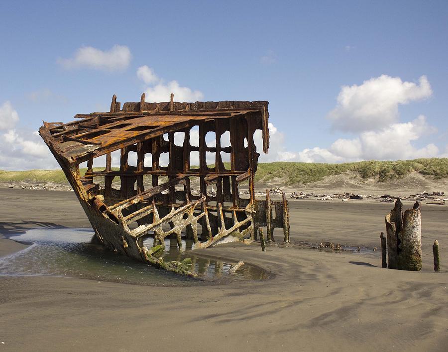 The Peter Iredale Shipwreck 2 color Photograph by Michelle Torres ...