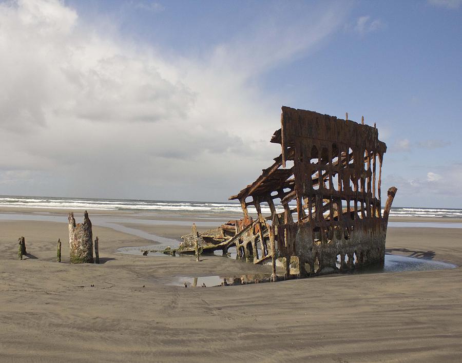 The Peter Iredale Shipwreck color Photograph by Michelle Torres - Fine ...