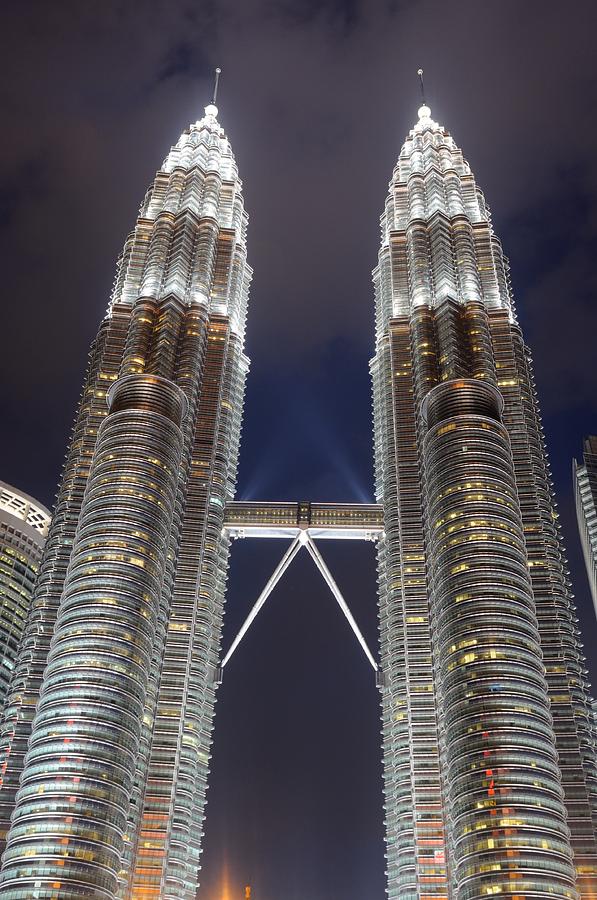 The Petronas Towers at night Photograph by Jeremy Voisey