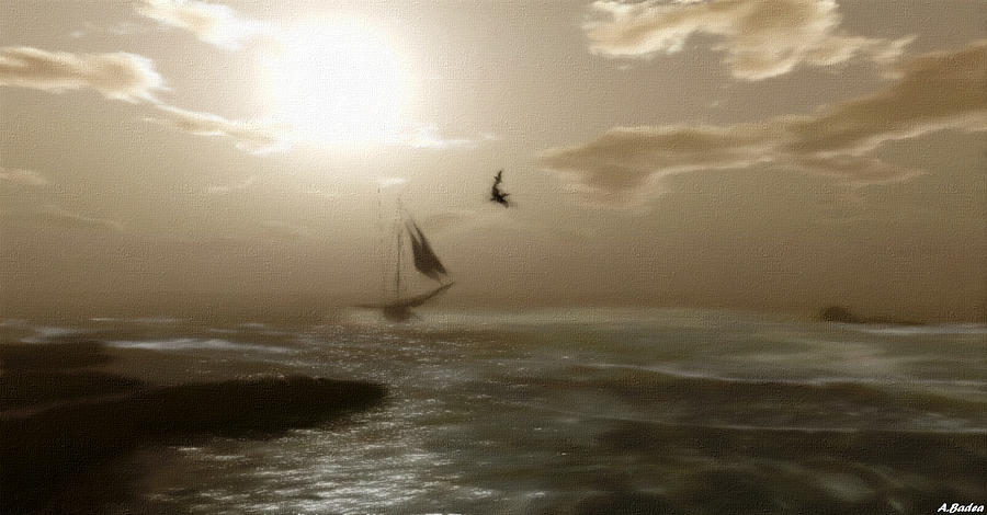 The Phantom Ship Digital Art By Angelica Badea - Fine Art America