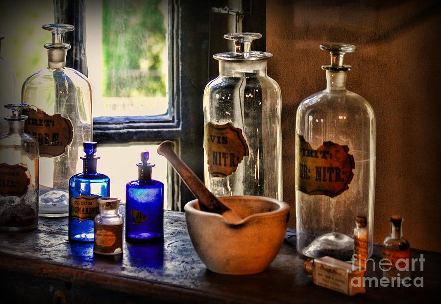 Pharmacy - The medicine shelf Photograph by Paul Ward - Fine Art America