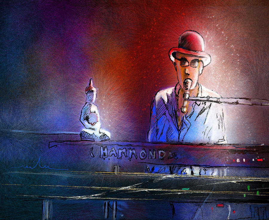 The Pianist 02 Painting by Miki De Goodaboom