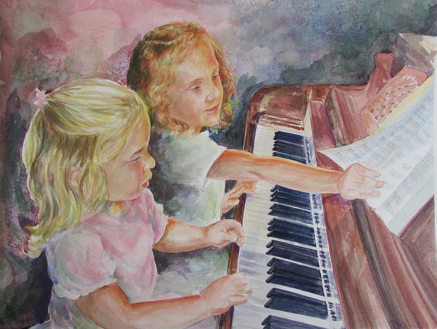 The Piano Lesson Painting By Gloria Turner