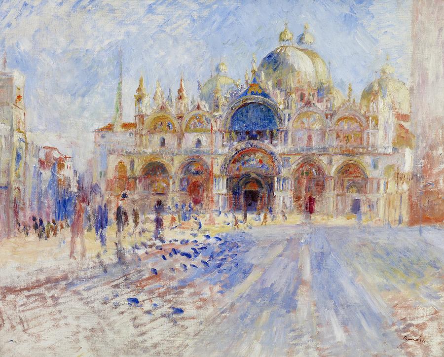 Pierre Auguste Renoir Painting - The Piazza San Marco by Pierre Auguste Renoir