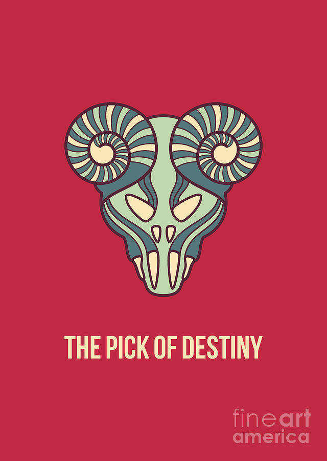 Skull Digital Art - The pick of destiny by Freshinkstain