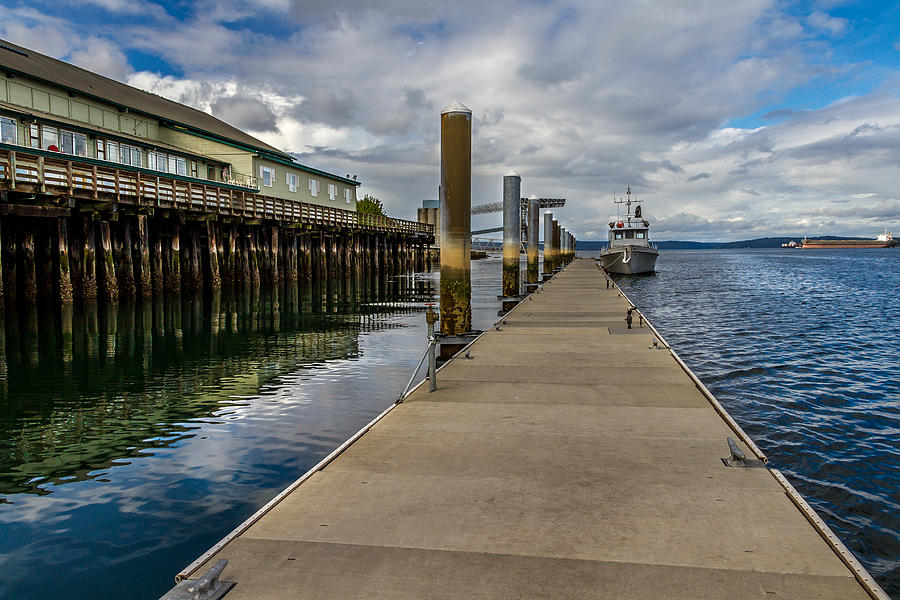 The Pier at the Dock Tacoma WA Photograph by Rob Green