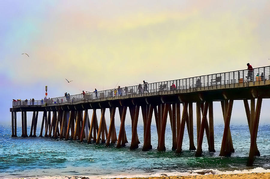 The Pier Photograph by Camille Lopez