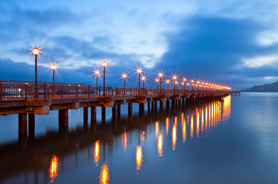 The Pier Photograph by Jonathan Nguyen