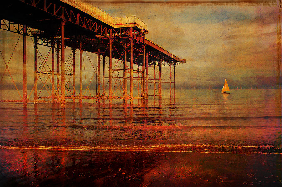 The Pier Photograph by Mal Bray