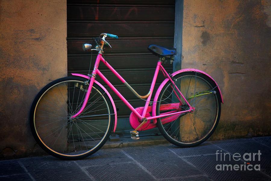The Pink Bicycle Photograph by Nicola Fiscarelli
