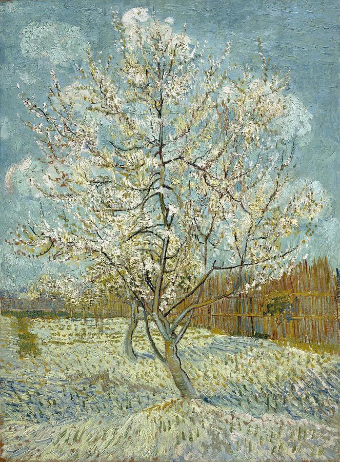 Vincent Van Gogh Painting - The pink peach tree by Vincent van Gogh