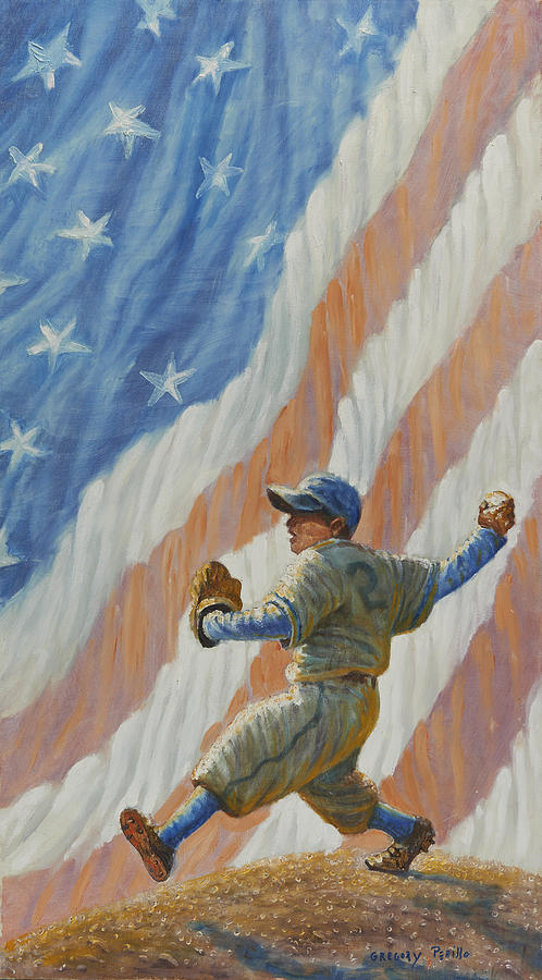 Babe Ruth Painting - The Pitcher by Gregory Perillo