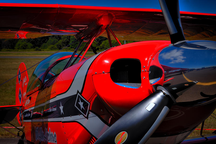 The Pitts S2-B Biplane - Will Allen Airshows Photograph by David Patterson