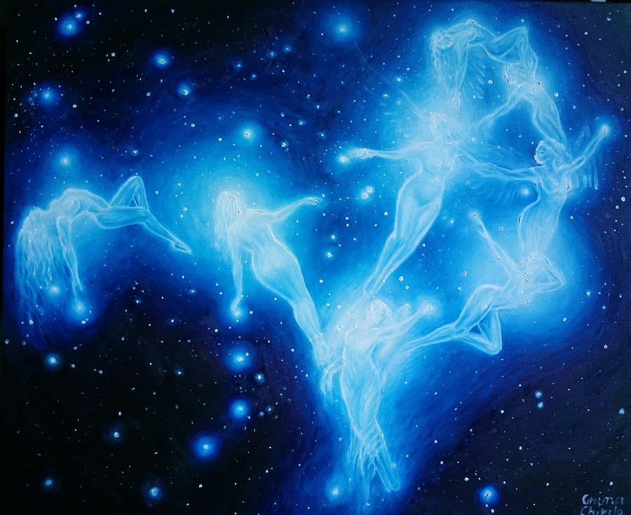 Pleiades Painting - The Pleiades by Chirila Corina