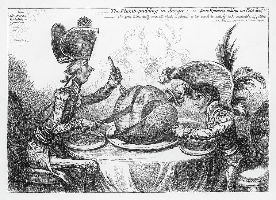 'the Plumb-pudding In Danger' Napoleon Drawing by Mary Evans Picture ...