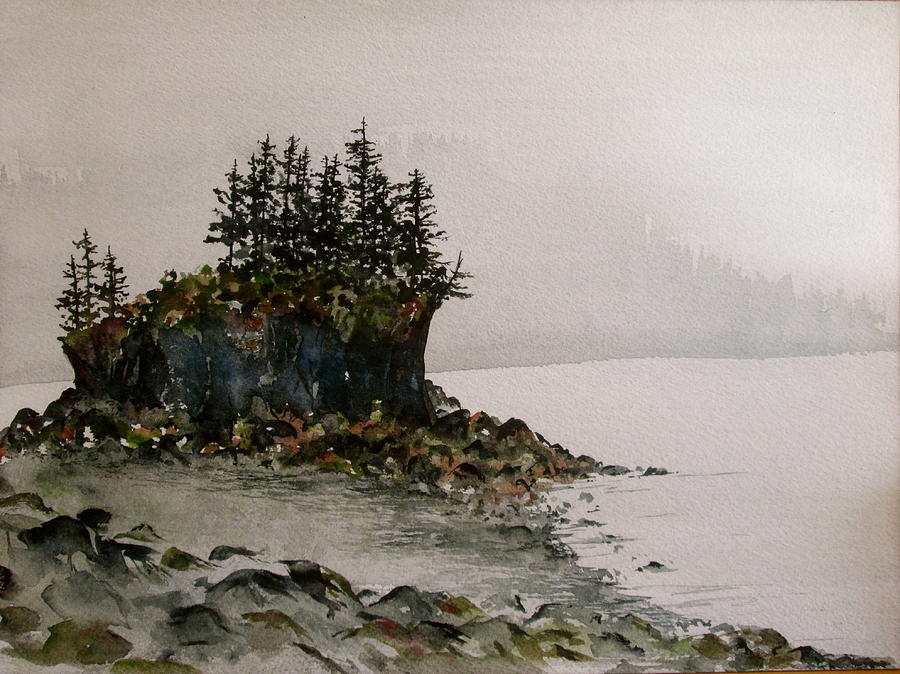 Tree Painting - The Point by Carolyn Doe