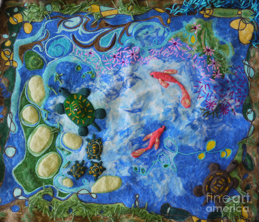 The Pond Painting by Heather Hennick